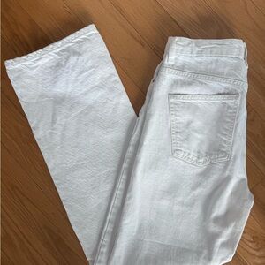 SOLD Zara straight leg white jeans